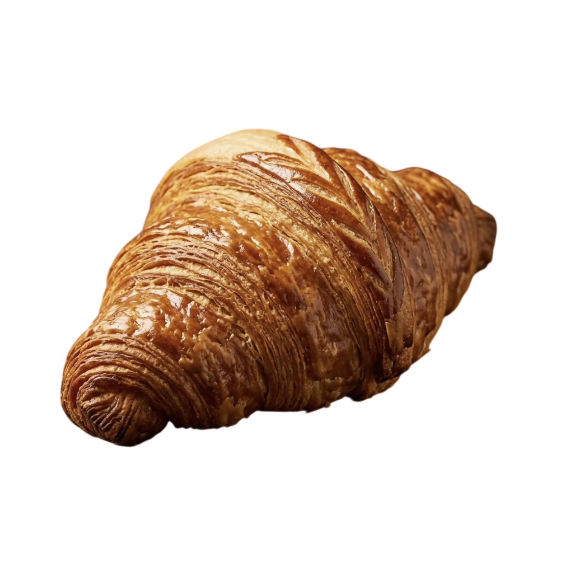 Butter croissant — 72-hour laminated dough, golden and flaky